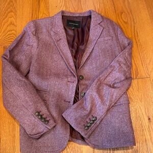 Plum Herringbone Blazer